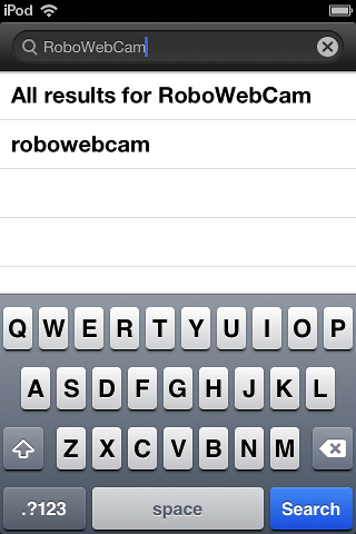 App Store Search for RoboWebCam
